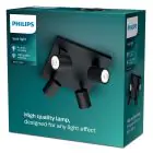 Philips Runner Faretti LED Metallo Nero | Adatto per 4x GU10