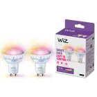 Pacco doppio 2x WiZ Smart Faretti LED GU10 PAR16 5W 400lm 36D | Miglior Resa Cromatica - Dimmerabile - Sostitutiva 50W