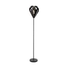 Eglo Lampada da terra Carlton 5 Acciaio Nero | IP20 - Adatto per 1x E27 