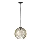 Eglo Luce Pendente Venezuela Nero, Oro | Adatto per E27