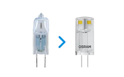 Lampadine a capsula alogene e LED
